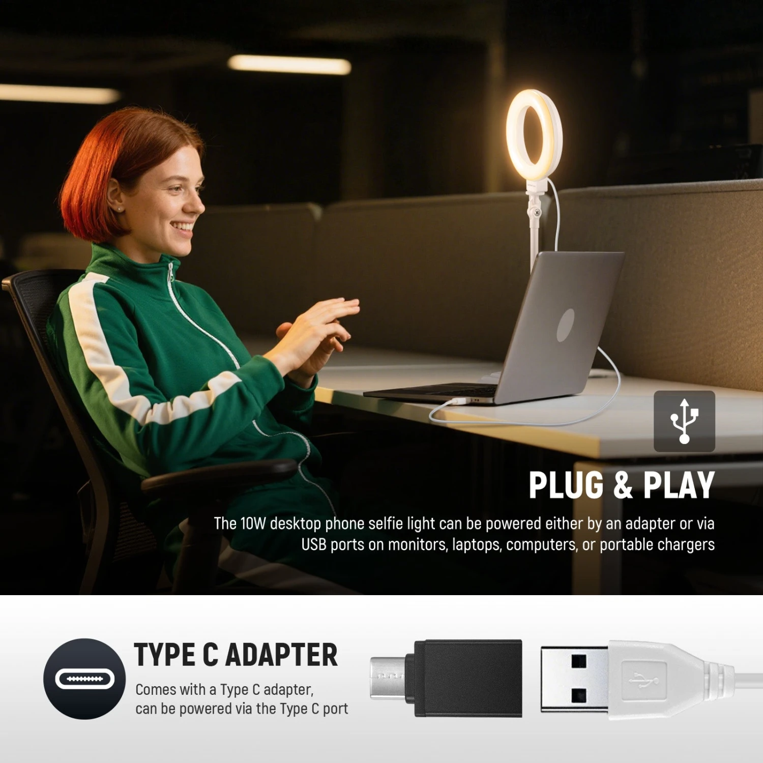 NEEWER BASICS BR60 5"/13cm Desk Ring Light With Stand 5 NEEWER BASICS BR60 5"/13cm Desk Ring Light With Stand - Image 5