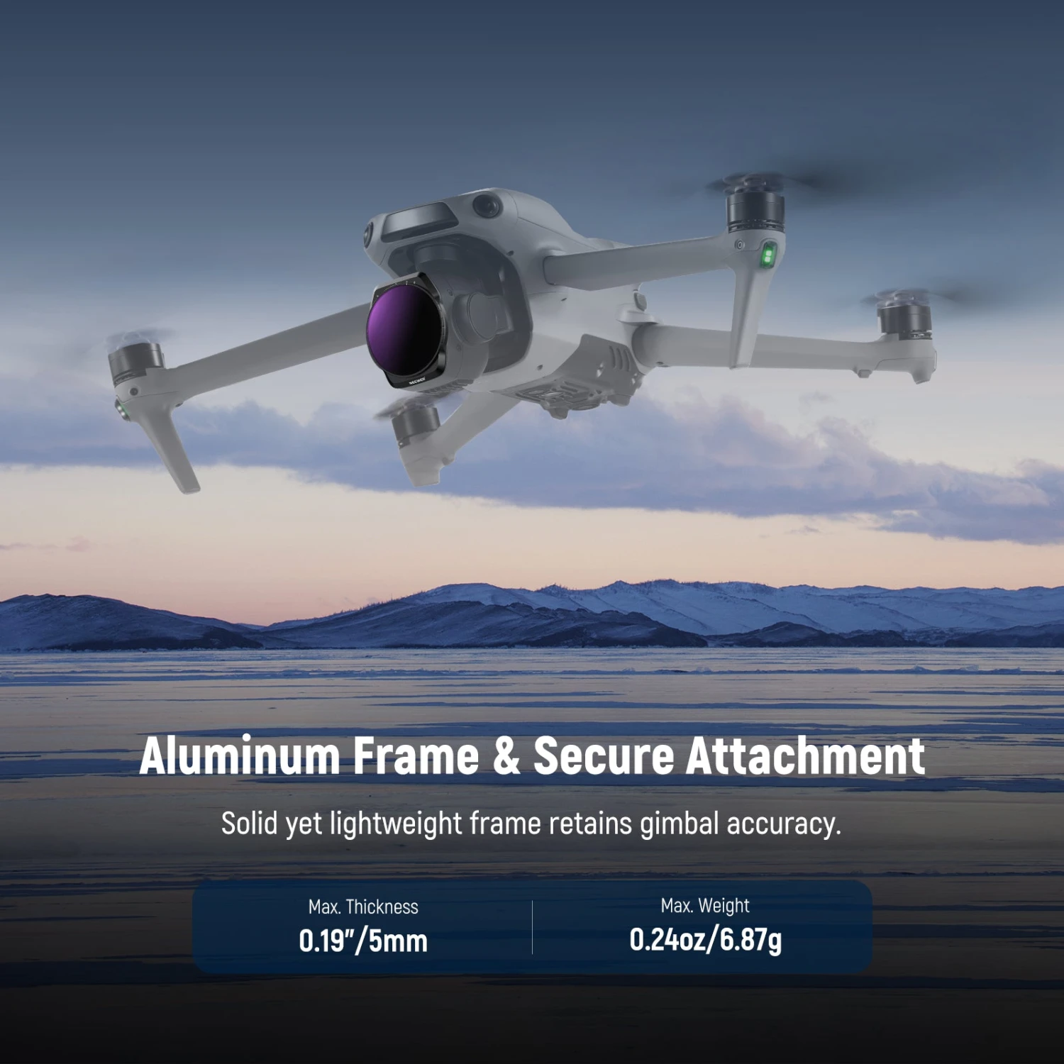 NEEWER FL-A88 2-Pack Variable ND Filter Set For DJI Air 3S 6 NEEWER FL-A88 2-Pack Variable ND Filter Set For DJI Air 3S - Image 6