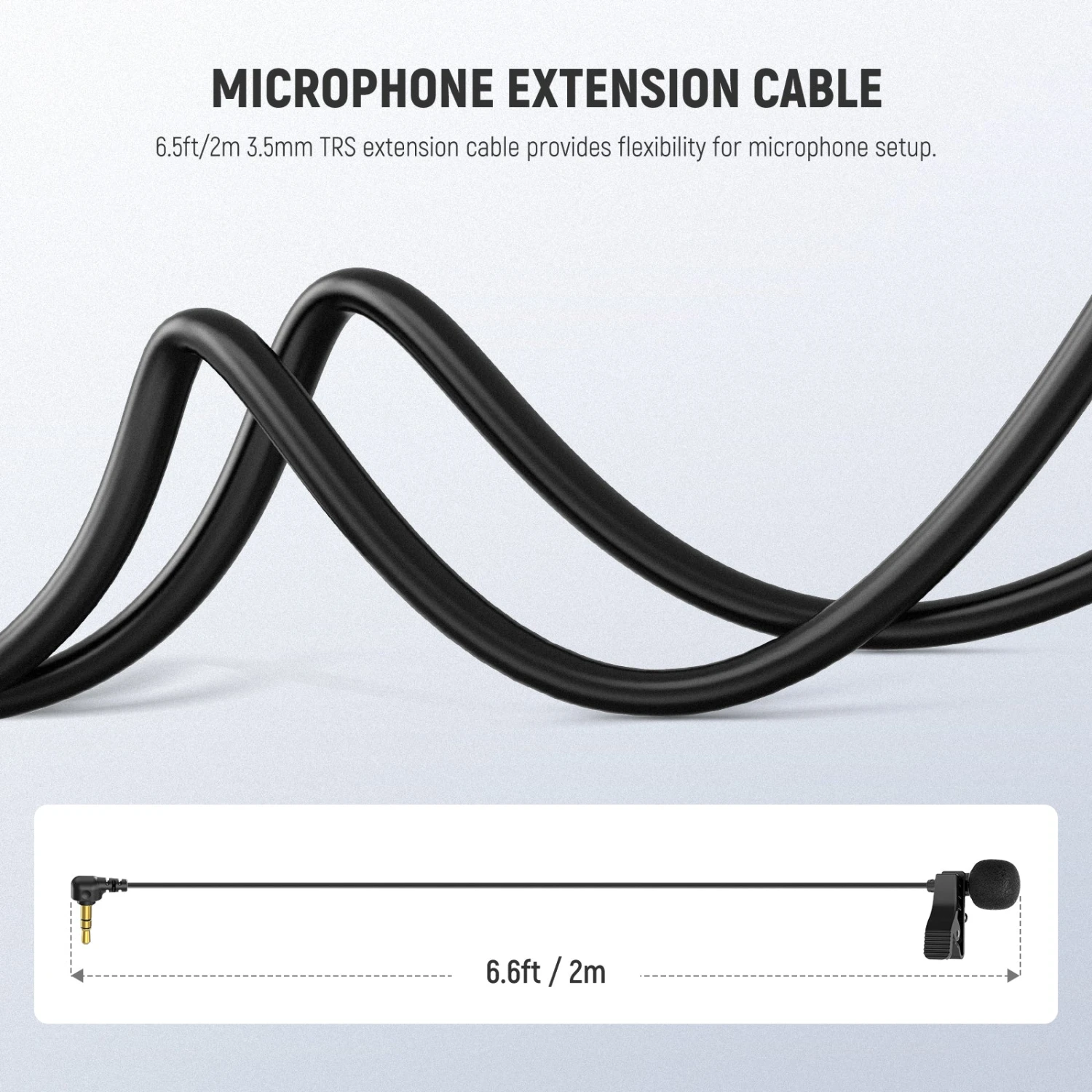 NEEWER LM5 2 Pack 6.6ft/2m 3.5mm TRS Mini Clip On Wired Lavalier Microphone 5 NEEWER LM5 2 Pack 6.6ft/2m 3.5mm TRS Mini Clip On Wired Lavalier Microphone - Image 5