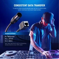 NEEWER NC005 2 Pack 3 Pin DMX XLR Male To RJ45 Female Cable -Photography Equipment 5 cee7bdf7 0593 4a00 844b 2df8d53cd11c