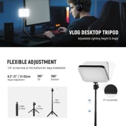 NEEWER BASICS BP66 LED Video Panel Desk Light -Photography Equipment 5 d0cc4cf2 61f7 4c4b 9324 5c5a6ada5213