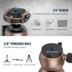 NEEWER GM32 Upgraded Low Profile Ball Head 13 NEEWER GM32 Upgraded Low Profile Ball Head -Photography Equipment 5 e6844475 8b05 489e 9eca 02b424da428d