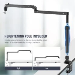 NEEWER MST002 Low Profile Mic Arm Desk Mount With Damping 13 NEEWER MST002 Low Profile Mic Arm Desk Mount With Damping -Photography Equipment 5 e6ca0a52 4c9b 4311 a676 f2ba9d5054cc