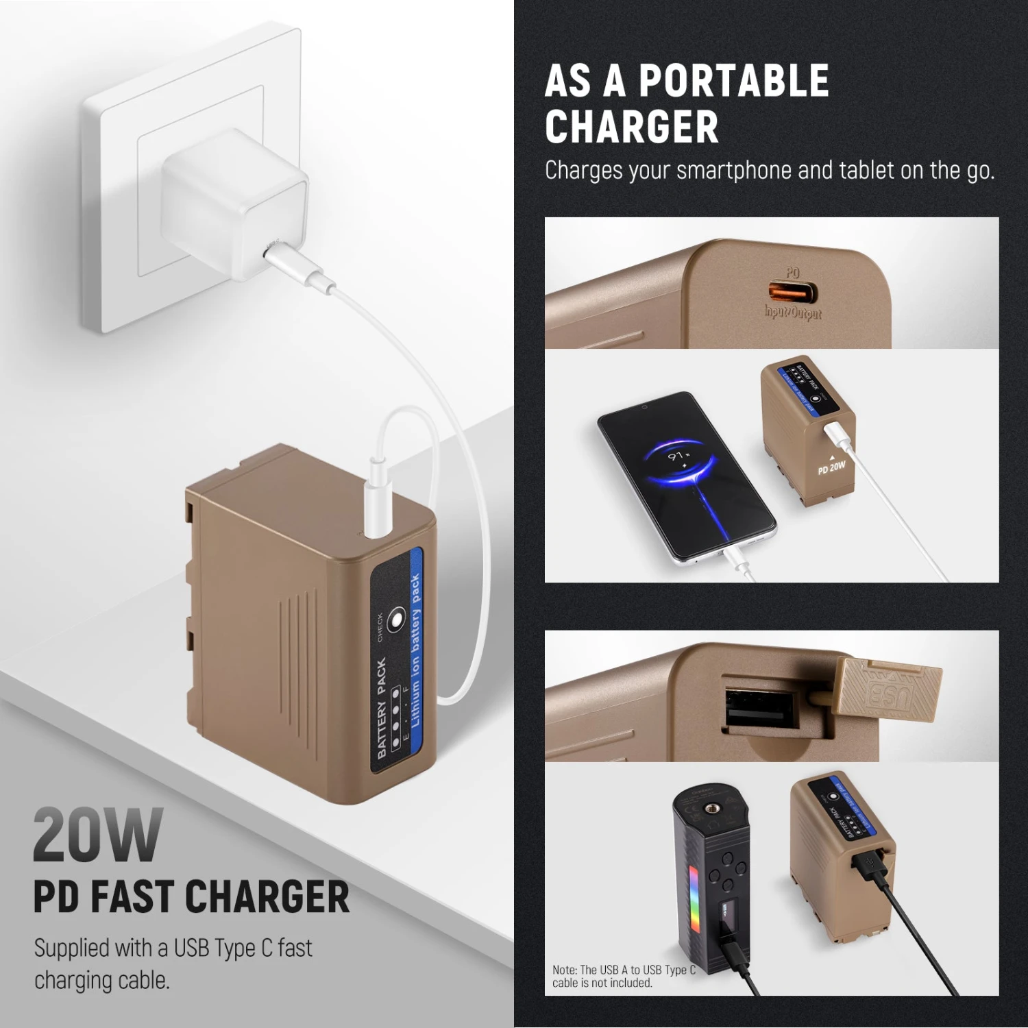 NEEWER NP-F970 10500mAh Replacement Battery 5 NEEWER NP-F970 10500mAh Replacement Battery - Image 5