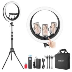 NEEWER RP19H 19 Inch LED Ring Light With 3 Phone Holders