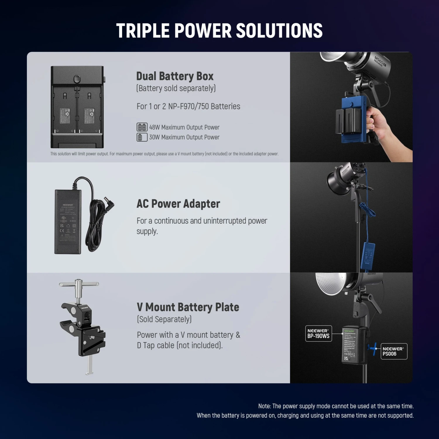 NEEWER MS60C RGB LED Video Light Handheld Spotlight 7 NEEWER MS60C RGB LED Video Light Handheld Spotlight - Image 7