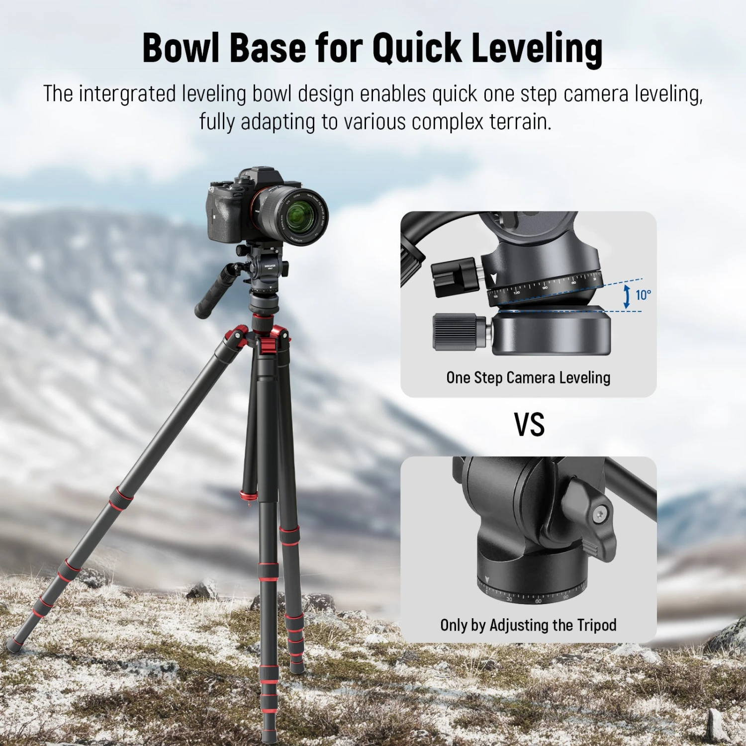 NEEWER GM27 Tripod Fluid Head 2 NEEWER GM27 Tripod Fluid Head - Image 2