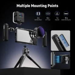 NEEWER PA082 Phone Cage For SAMSUNG S25 Ultra With 67mm Filter/17mm/T Mount Adapters -Photography Equipment 6 09131a4d c3a8 44ca 897e eb3467d58019