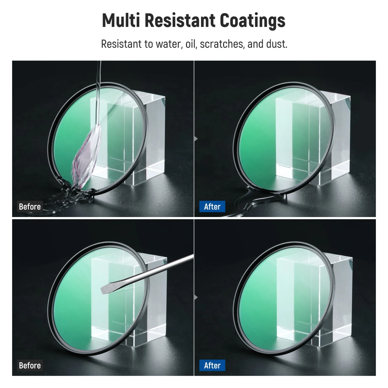 NEEWER 2 Pack 1/4 & 1/8 Black Diffusion Lens Filter Set 6 NEEWER 2 Pack 1/4 & 1/8 Black Diffusion Lens Filter Set - Image 6