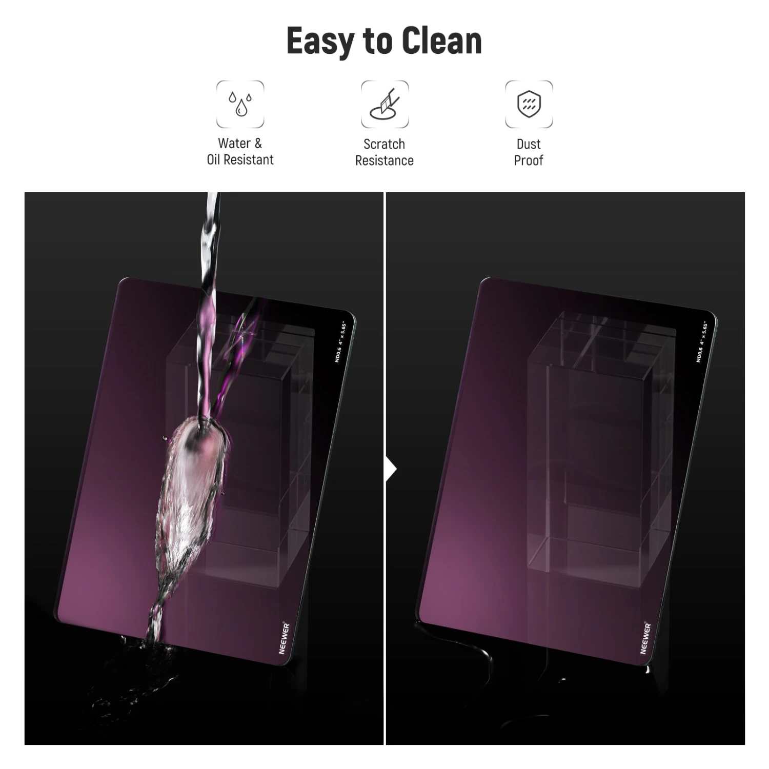 NEEWER Square ND Filter For Camera Lens 7 NEEWER Square ND Filter For Camera Lens - Image 7