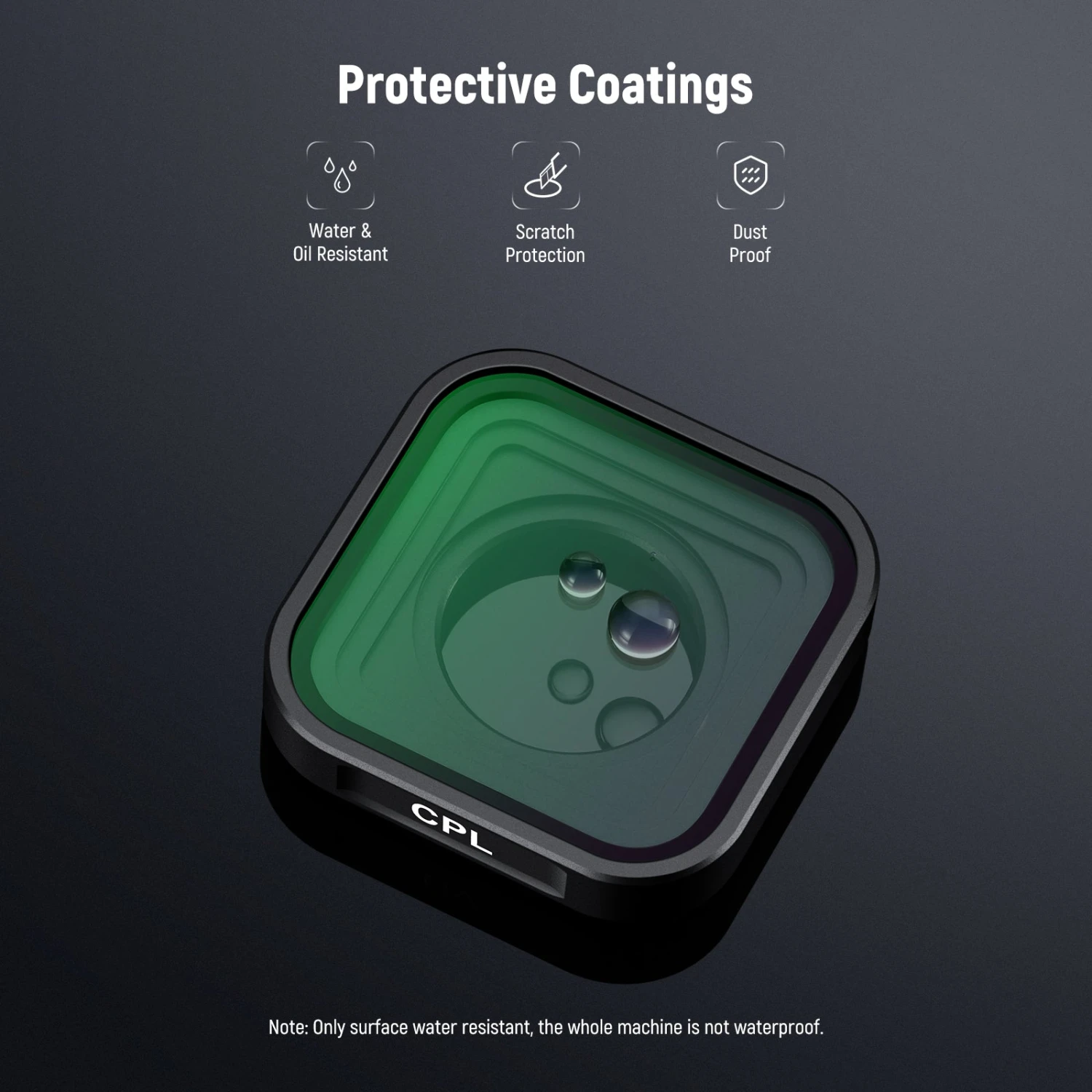 NEEWER FL-77 CPL Filter For GoPro Hero 9/10/11/12/13 6 NEEWER FL-77 CPL Filter For GoPro Hero 9/10/11/12/13 - Image 6