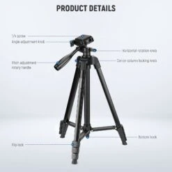 NEEWER Entry Level Version TP53 Metal Travel Tripod 13 NEEWER Entry Level Version TP53 Metal Travel Tripod -Photography Equipment 6 1d932e68 2e2d 44d3 85b8 b18da8c1068c