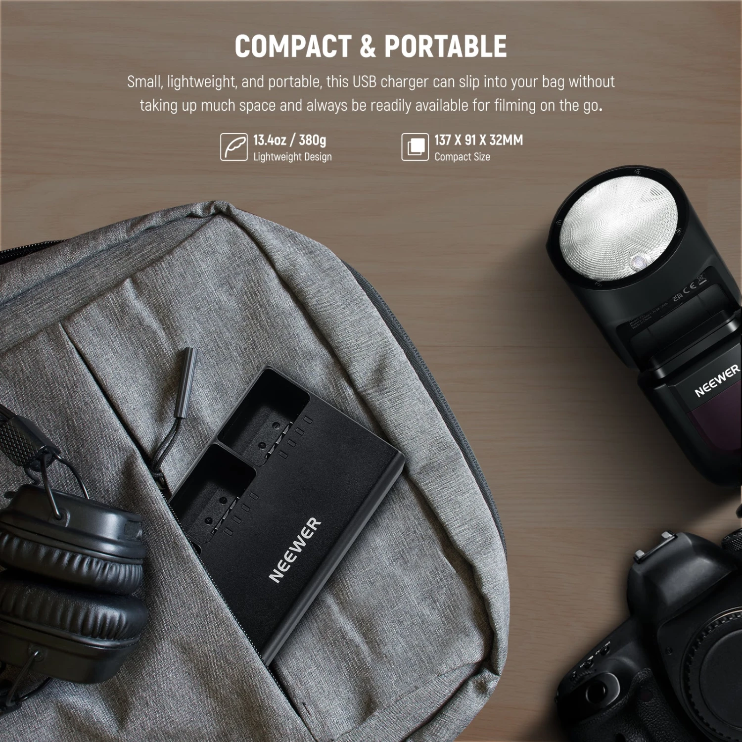 NEEWER NC3-Z1 Triple Slot Battery Charger Kit For Z2 Z1 Z760 Z880 6 NEEWER NC3-Z1 Triple Slot Battery Charger Kit For Z2 Z1 Z760 Z880 - Image 6