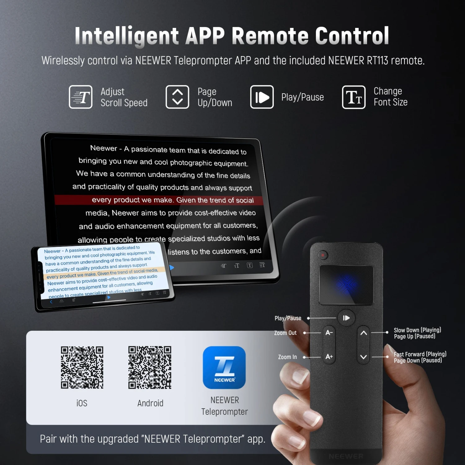 NEEWER C12 Camera Teleprompter With 501PL QR Plate 6 NEEWER C12 Camera Teleprompter With 501PL QR Plate - Image 6