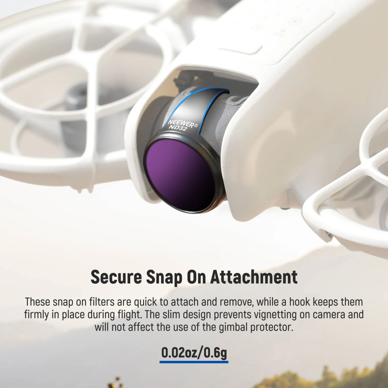 NEEWER FL-N21 3-Pack Magnetic ND Filter Set For DJI NEO 6 NEEWER FL-N21 3-Pack Magnetic ND Filter Set For DJI NEO - Image 6