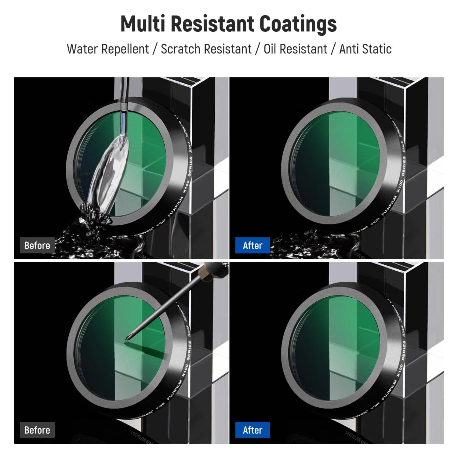 NEEWER Black Diffusion 1/4 Lens Filter For Fujifilm X100 Series Cameras 6 NEEWER Black Diffusion 1/4 Lens Filter For Fujifilm X100 Series Cameras - Image 6