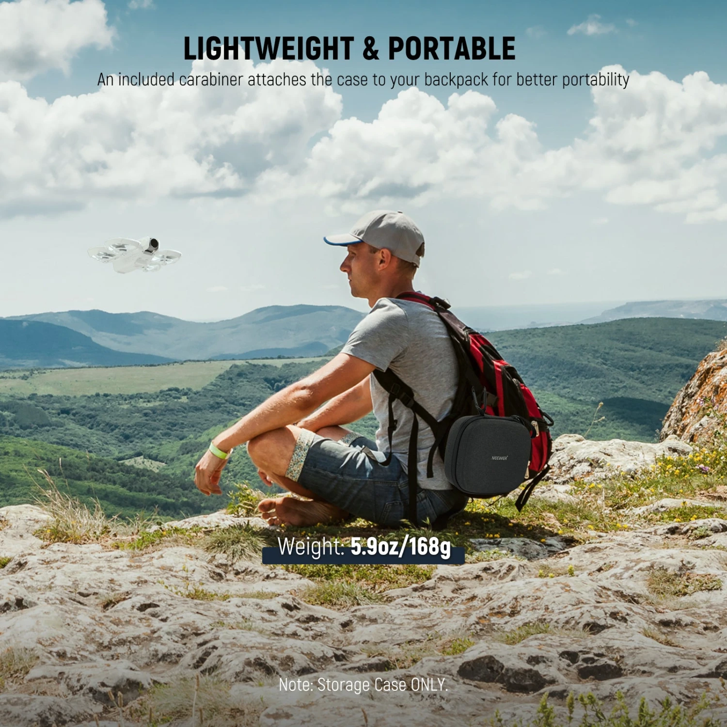 NEEWER PB9 Splashproof Shockproof Storage Hard Case For DJI NEO 6 NEEWER PB9 Splashproof Shockproof Storage Hard Case For DJI NEO - Image 6