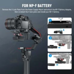 NEEWER GA012 Mini V Mount Battery Plate With NATO Rail For DJI RS3 Pro RS2 RSC2 -Photography Equipment 6 3e4cb3bd 9eac 454e 8930 88fa8bb456e2