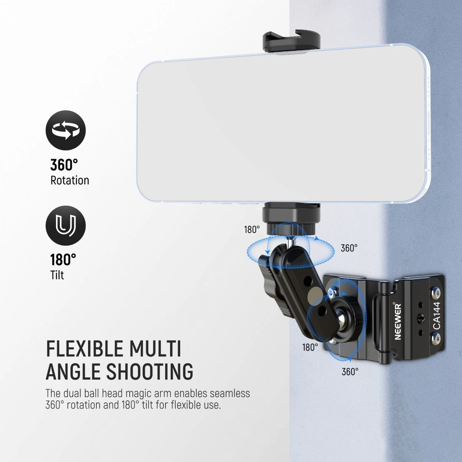 NEEWER CA144 Magnetic Fence Mount For Action Camera 6 NEEWER CA144 Magnetic Fence Mount For Action Camera - Image 6