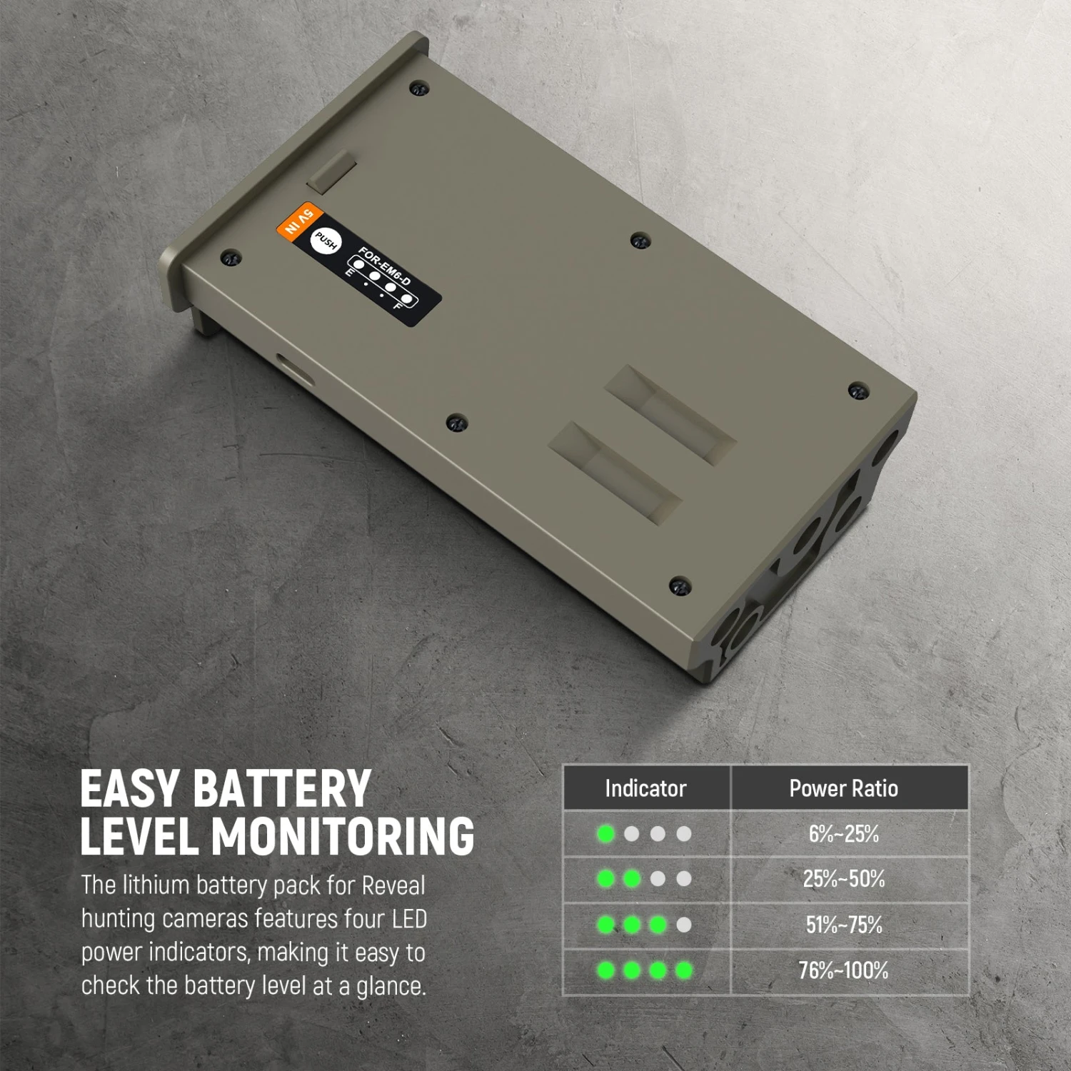 NEEWER EM6-D Hunting Camera Battery Pack For Reveal X Gen 3.0/X Pro/X Gen 2.0/SK/XB 6 NEEWER EM6-D Hunting Camera Battery Pack For Reveal X Gen 3.0/X Pro/X Gen 2.0/SK/XB - Image 6
