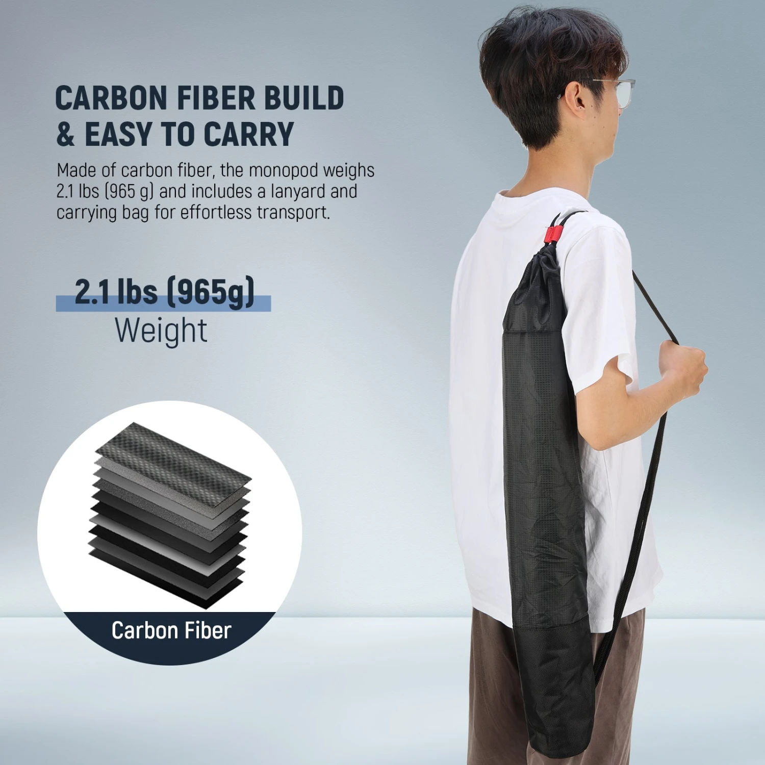 NEEWER TP71 71.6" Pro Carbon Fiber Camera Monopod 15 NEEWER TP71 71.6" Pro Carbon Fiber Camera Monopod - Image 15