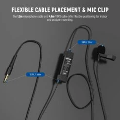 NEEWER CM10 Plug & Play 3.5mm TRRS Lavalier Microphone For Camera/Smartphone 13 NEEWER CM10 Plug & Play 3.5mm TRRS Lavalier Microphone For Camera/Smartphone -Photography Equipment 6 5e059f90 bcf2 4238 9b64 33c1842c39aa