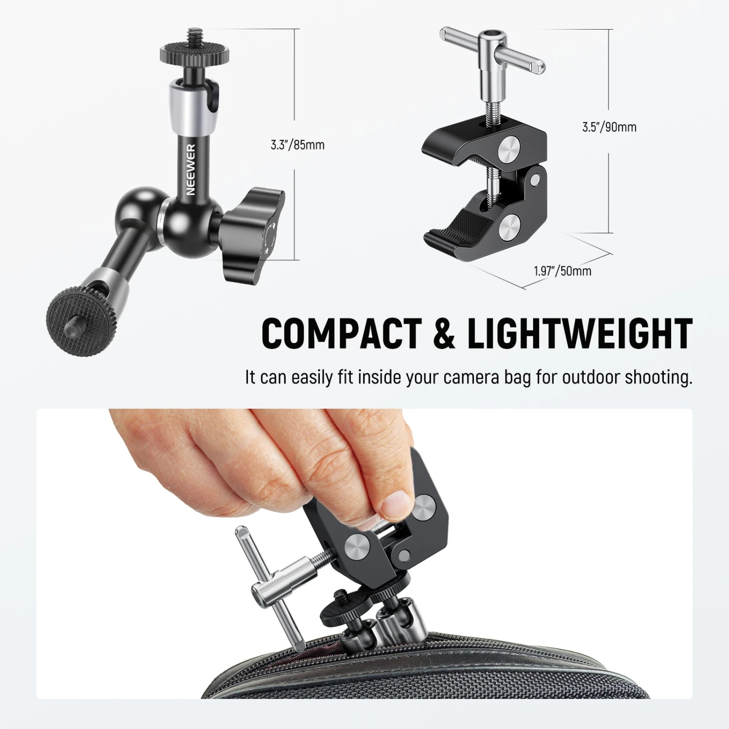 NEEWER ST15C/ST25C Super Clamp With Magic Arm Kit 6 NEEWER ST15C/ST25C Super Clamp With Magic Arm Kit - Image 6