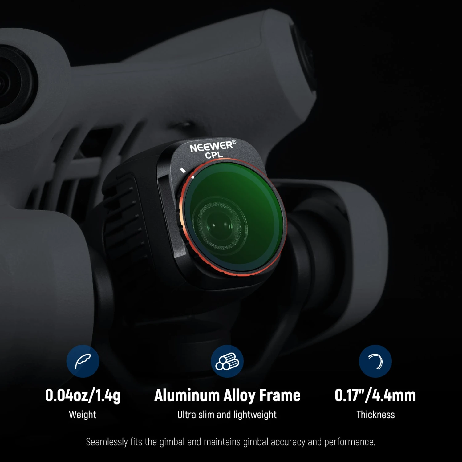 NEEWER FL-B13 CPL Filter For DJI Mini 4 Pro 6 NEEWER FL-B13 CPL Filter For DJI Mini 4 Pro - Image 6