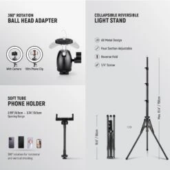 NEEWER RL45C 45W 18" Edge Lit RGB LED Ring Light Kit 14 NEEWER RL45C 45W 18" Edge Lit RGB LED Ring Light Kit -Photography Equipment 6 86f09ed5 4729 4d40 a6b7 17e660c4681e