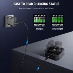 NEEWER NW-Z4 4 Channel Charger 45W PD Fast Charging For NP-FZ100 Battery 13 NEEWER NW-Z4 4 Channel Charger 45W PD Fast Charging For NP-FZ100 Battery -Photography Equipment 6 8fdfa9dc 1a1f 4428 a0e0 ffe1768a117e
