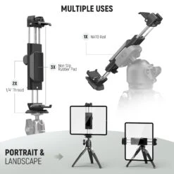 NEEWER PA100 Metal Tablet Holder -Photography Equipment 6 920c42f5 6dc0 4451 a6ce 9c907bd59f5a