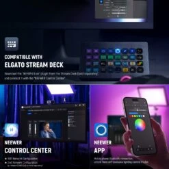 NEEWER GL25C LED RGB Streaming Key Light 14 NEEWER GL25C LED RGB Streaming Key Light -Photography Equipment 6 9ac7c6fb afb6 4a40 a4b5 39a73bed98e4