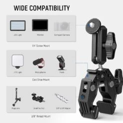 NEEWER ST83 Super Clamp With 3" Dual Ballhead Magic Arm 12 NEEWER ST83 Super Clamp With 3" Dual Ballhead Magic Arm -Photography Equipment 6 9bbb657e 1089 496d 9275 23fe0c5725de