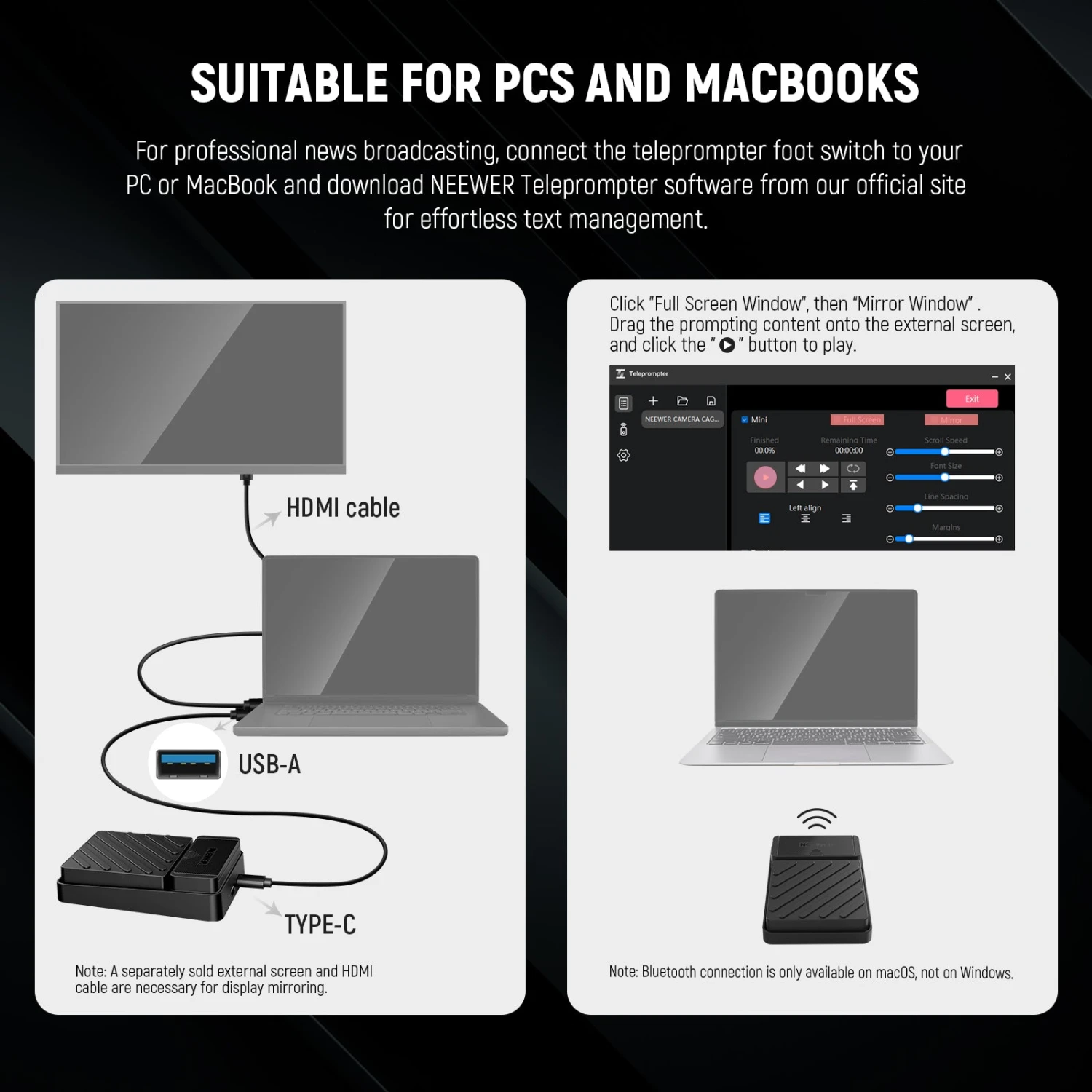 NEEWER RT112 Foot Switch For NEEWER Teleprompter App 6 NEEWER RT112 Foot Switch For NEEWER Teleprompter App - Image 6