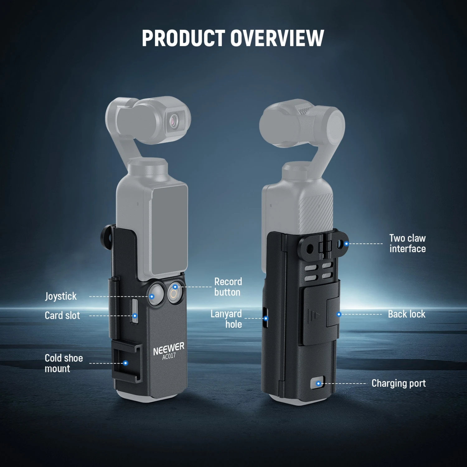 NEEWER BASICS GP-59 Extension Adapter Mount Kit For DJI Osmo Pocket 3 6 NEEWER BASICS GP-59 Extension Adapter Mount Kit For DJI Osmo Pocket 3 - Image 6