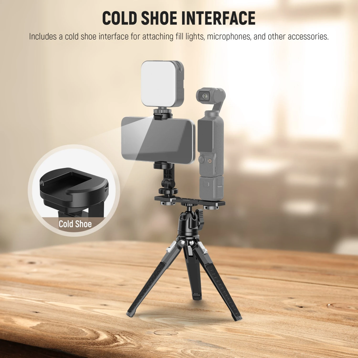 NEEWER AC021 Phone Holder Mount For DJI Osmo Pocket 3 6 NEEWER AC021 Phone Holder Mount For DJI Osmo Pocket 3 - Image 6