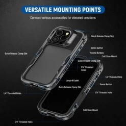 NEEWER PA073/PA074 Phone Cage Compatible With IPhone 16 Pro/Pro Max 14 NEEWER PA073/PA074 Phone Cage Compatible With IPhone 16 Pro/Pro Max -Photography Equipment 6 c0ce393a 5747 45d8 8a70 18d298584d53