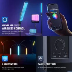 NEEWER BH20C 21W RGB LED Video Light Stick Kit -Photography Equipment 6 d766c241 eee6 4d47 bfa5 e429798ae131