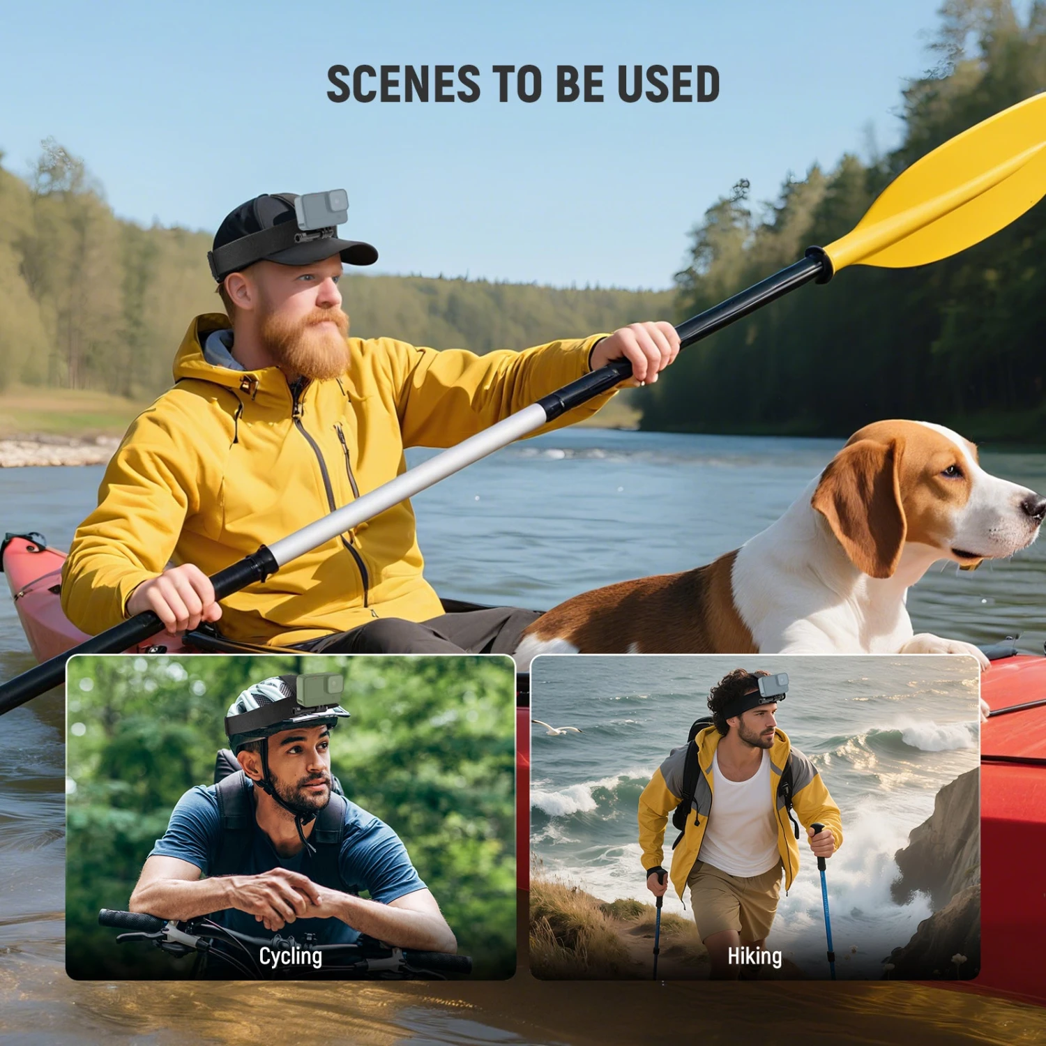 NEEWER GP-71 Adjustable Head Strap Mount For GoPro Series 6 NEEWER GP-71 Adjustable Head Strap Mount For GoPro Series - Image 6