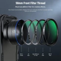 NEEWER LS-66 65mm HD Telephoto Phone Lens With 17mm Thread & Lens Hood -Photography Equipment 6 eeaa653c 1083 4306 9282 0564b6d3dfa5