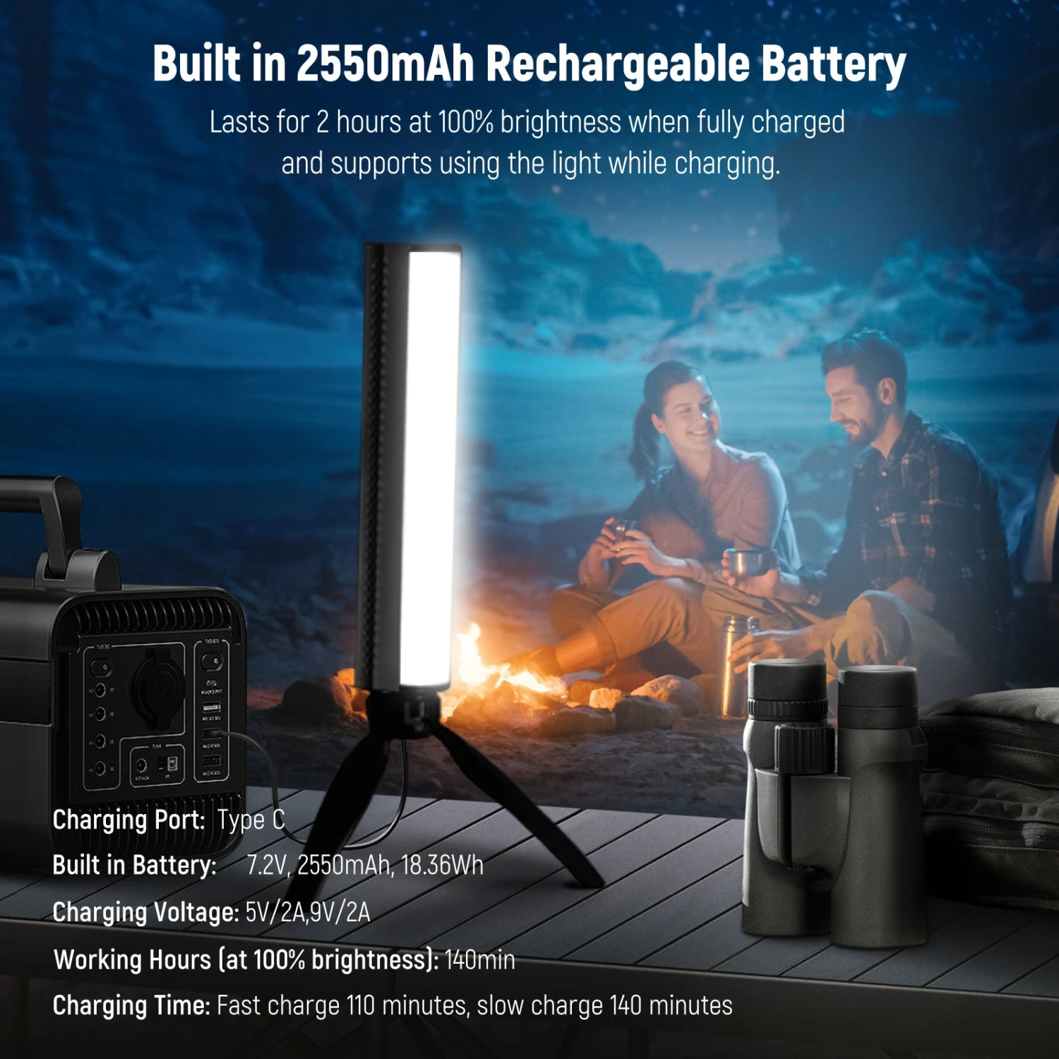 NEEWER TL21C RGB Magnetic Light Wand With APP Control 6 NEEWER TL21C RGB Magnetic Light Wand With APP Control - Image 6