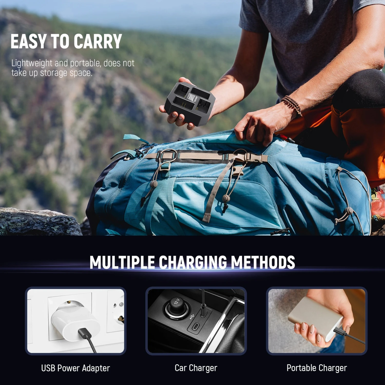 NEEWER NW-Z4 4 Channel Charger 45W PD Fast Charging For NP-FZ100 Battery 7 NEEWER NW-Z4 4 Channel Charger 45W PD Fast Charging For NP-FZ100 Battery - Image 7