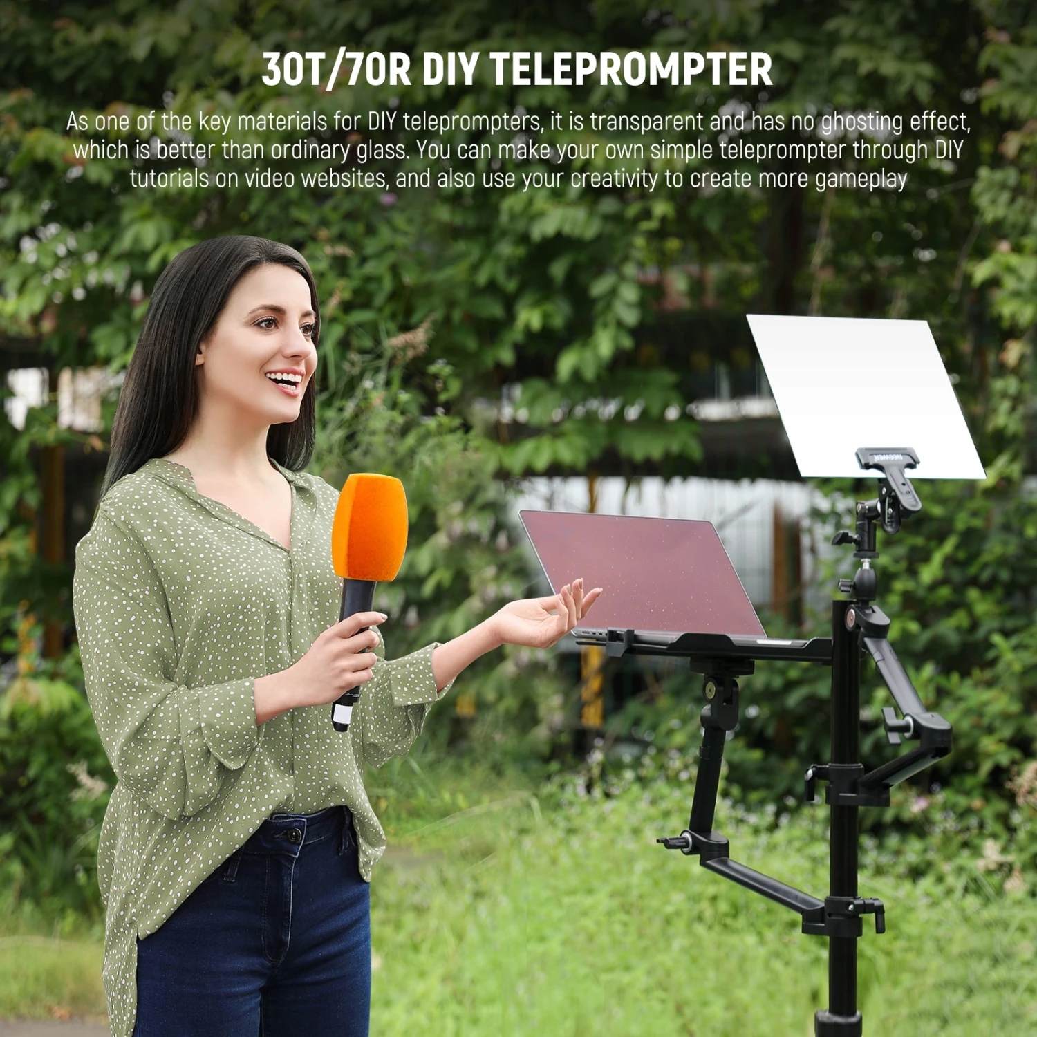 NEEWER NA14/NA17 Beam Splitter For Teleprompter DIY(30T/70R) 7 NEEWER NA14/NA17 Beam Splitter For Teleprompter DIY(30T/70R) - Image 7