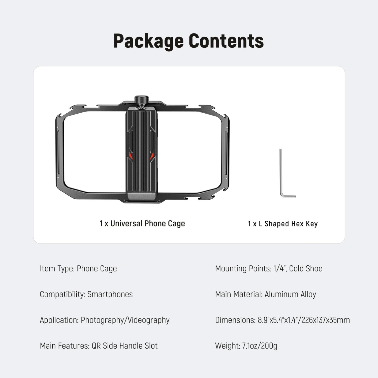 NEEWER PA039 Universal Phone Cage 7 NEEWER PA039 Universal Phone Cage - Image 7