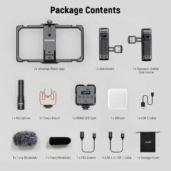 NEEWER PA009E Universal Phone Cage Stabilizer Video Rig Lighting Kit 13 NEEWER PA009E Universal Phone Cage Stabilizer Video Rig Lighting Kit -Photography Equipment 7 0a39aa27 4c64 4d8f 85ee 02192ca1bacd