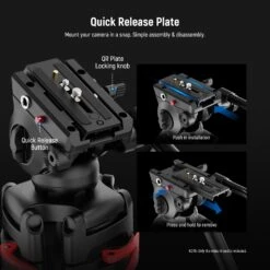 NEEWER BASICS TP37 74" Video Tripod With Fluid Head -Photography Equipment 7 11529443 a699 4926 8818 e8ce03f0b04d