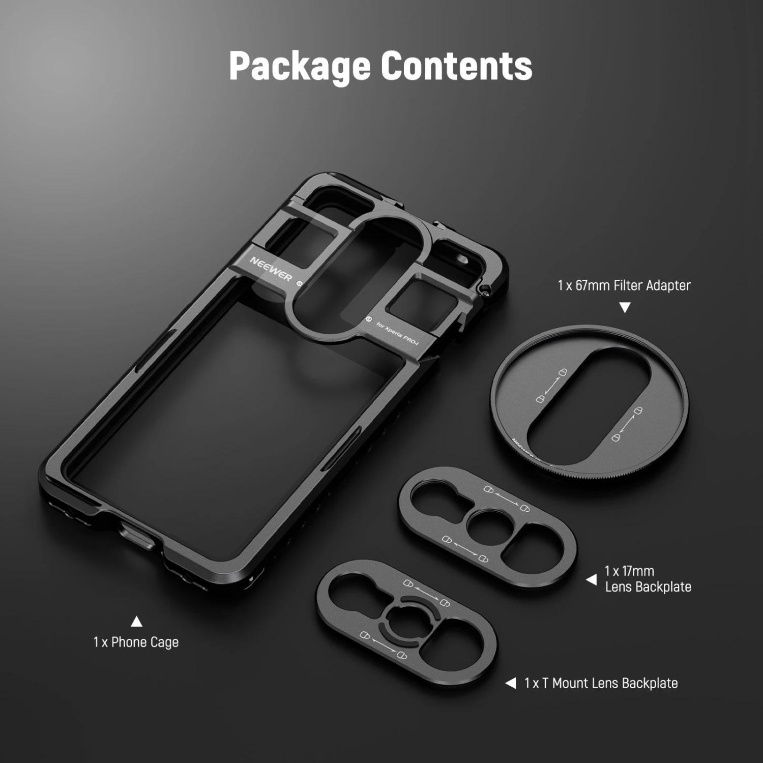 NEEWER PA086/PA087 Phone Cage Compatible With Sony Xperia PRO-I / Xperia 1 V 7 NEEWER PA086/PA087 Phone Cage Compatible With Sony Xperia PRO-I / Xperia 1 V - Image 7