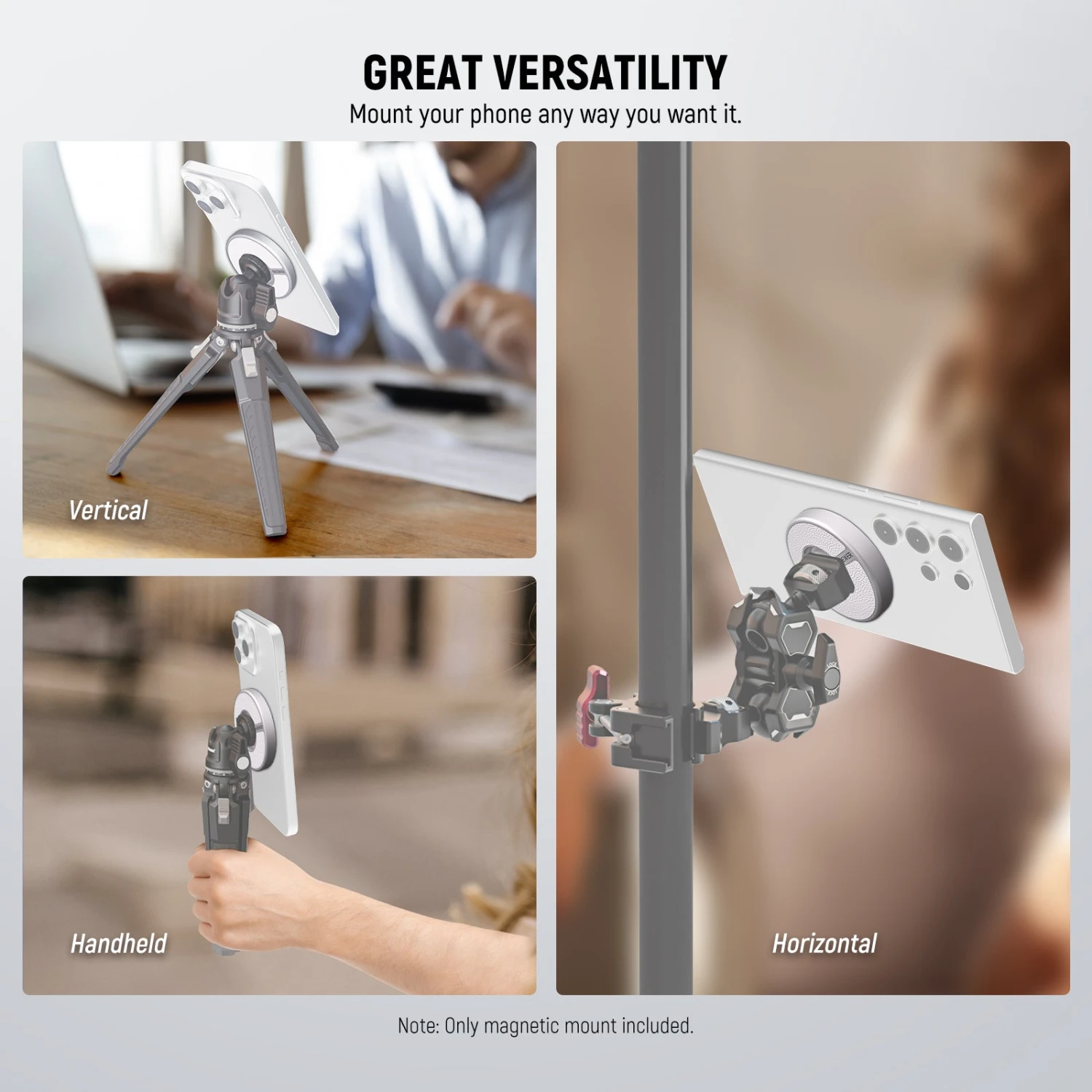 NEEWER PA080 Magnetic Phone Tripod Mount 7 NEEWER PA080 Magnetic Phone Tripod Mount - Image 7