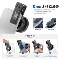 NEEWER BASICS LS-67 2 In 1 0.45x Wide Angle + 15x Macro Phone Lens Kit -Photography Equipment 7 3ebeed4d addb 480f 948a 0a2cb04da0b0
