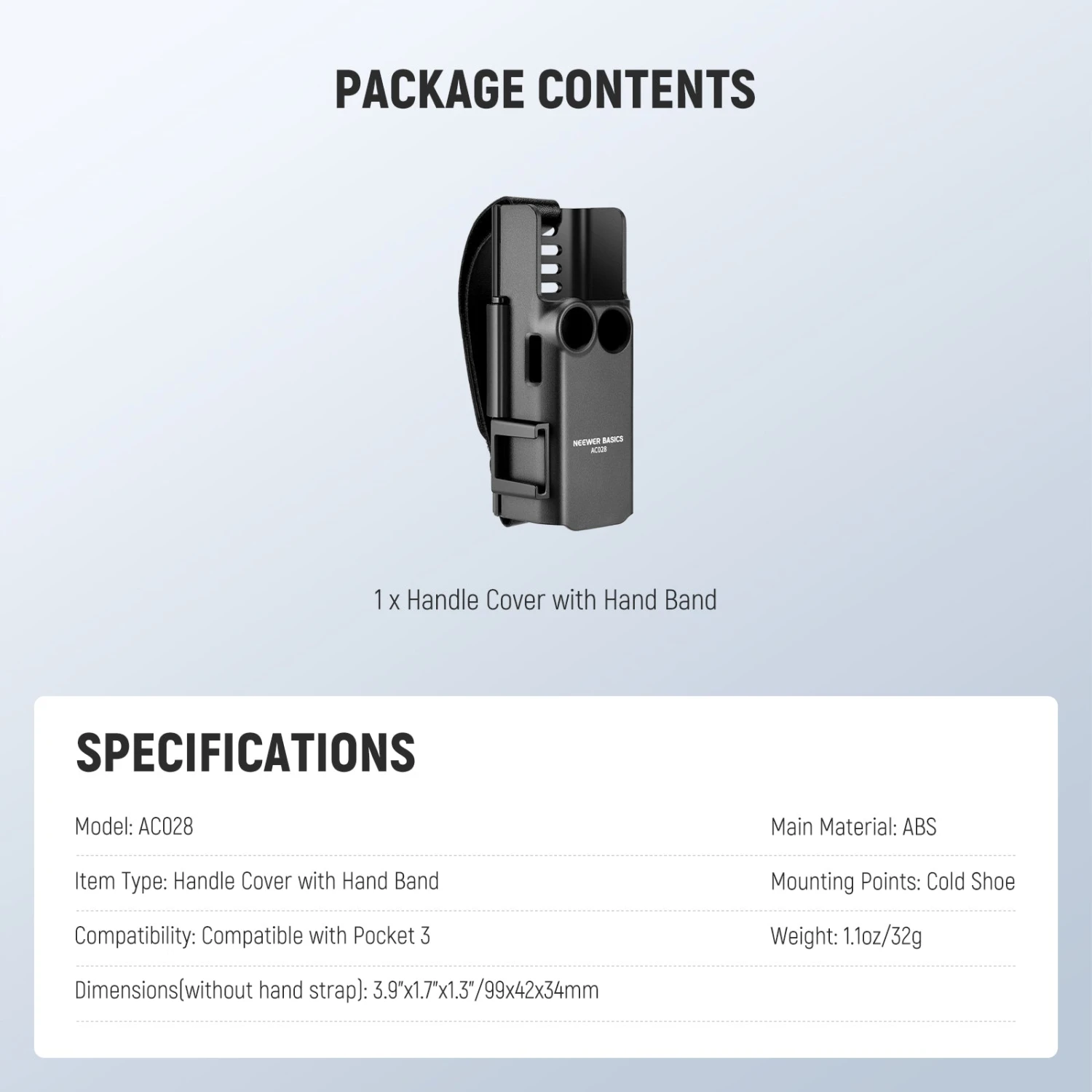 NEEWER BASICS AC028 Protective Cover For DJI Osmo Pocket 3 7 NEEWER BASICS AC028 Protective Cover For DJI Osmo Pocket 3 - Image 7